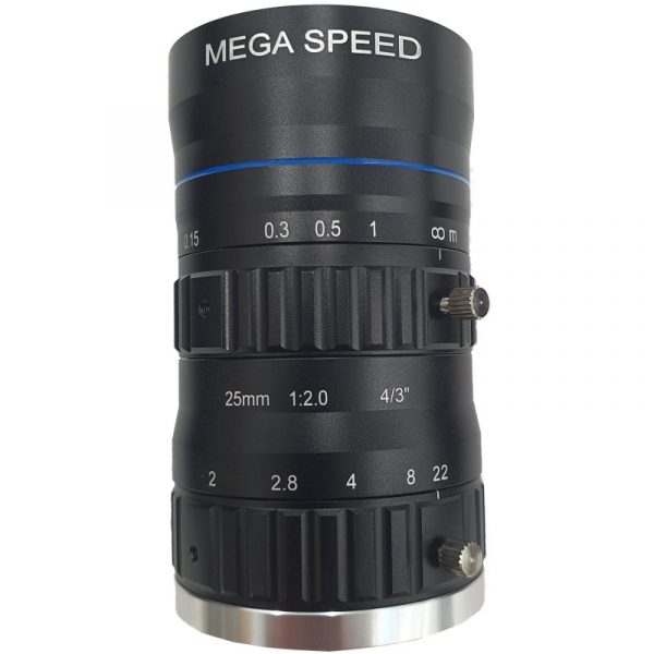 “C” mount 25mm F2.0 4/3” lenses