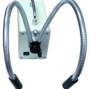 120/240 VAC to 12VDC 50 watt LED dual goose neck fiber optic precision light
